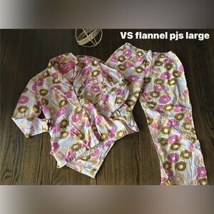 Victoria's Secret vintage Donut Pajama Set - Pink and Brown large